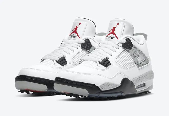 Classic White Cement Color! Official Pictures Of Air Jordan 4 Golf Released